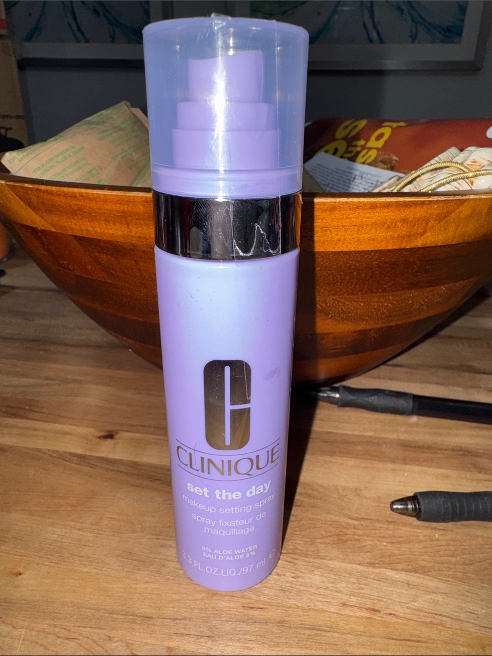 Clinique Set The Day Makeup Setting Spray - Lavender Purple
